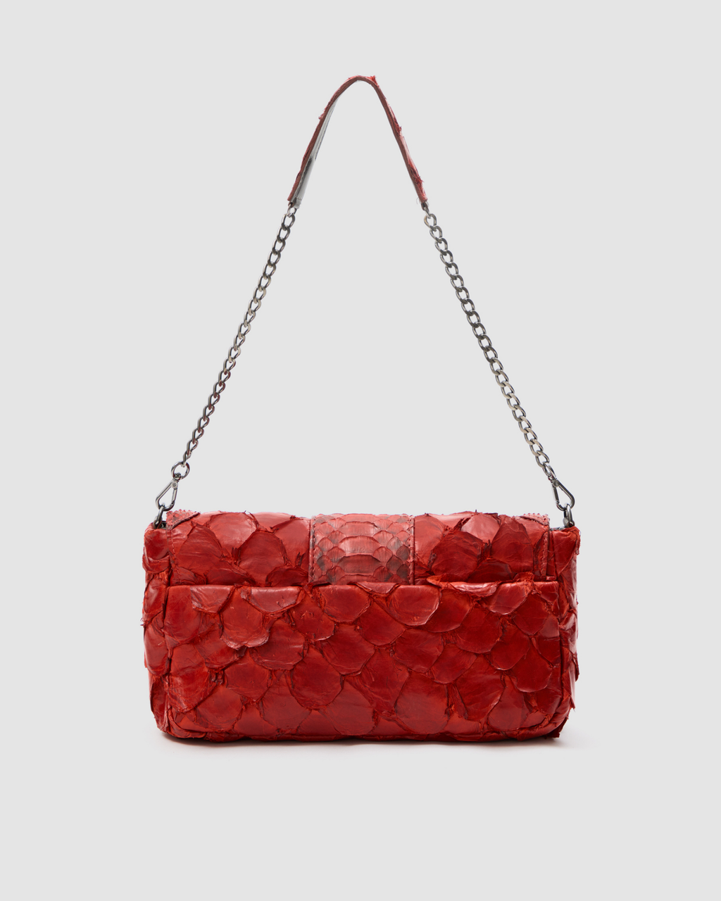 Bolsa Tuane Couro Python e Pirarucu