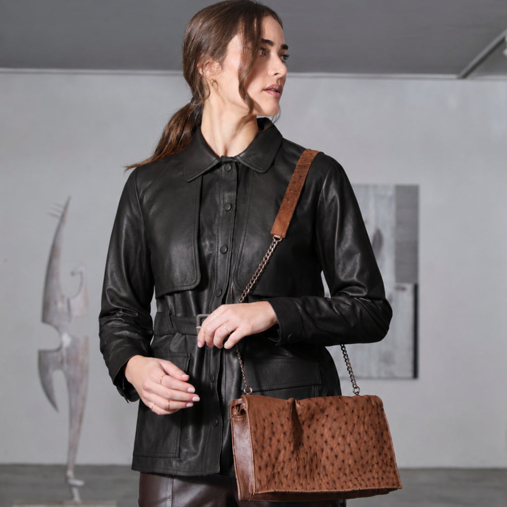 Parka Briana Couro Legítimo