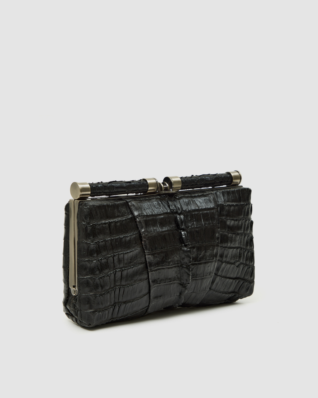 Clutch Ariramba Couro de Jacaré