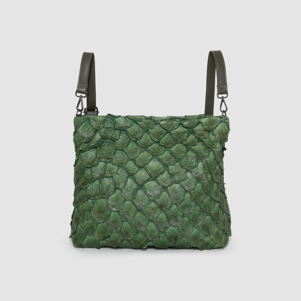 Bolsa Mochila Couro Pirarucu