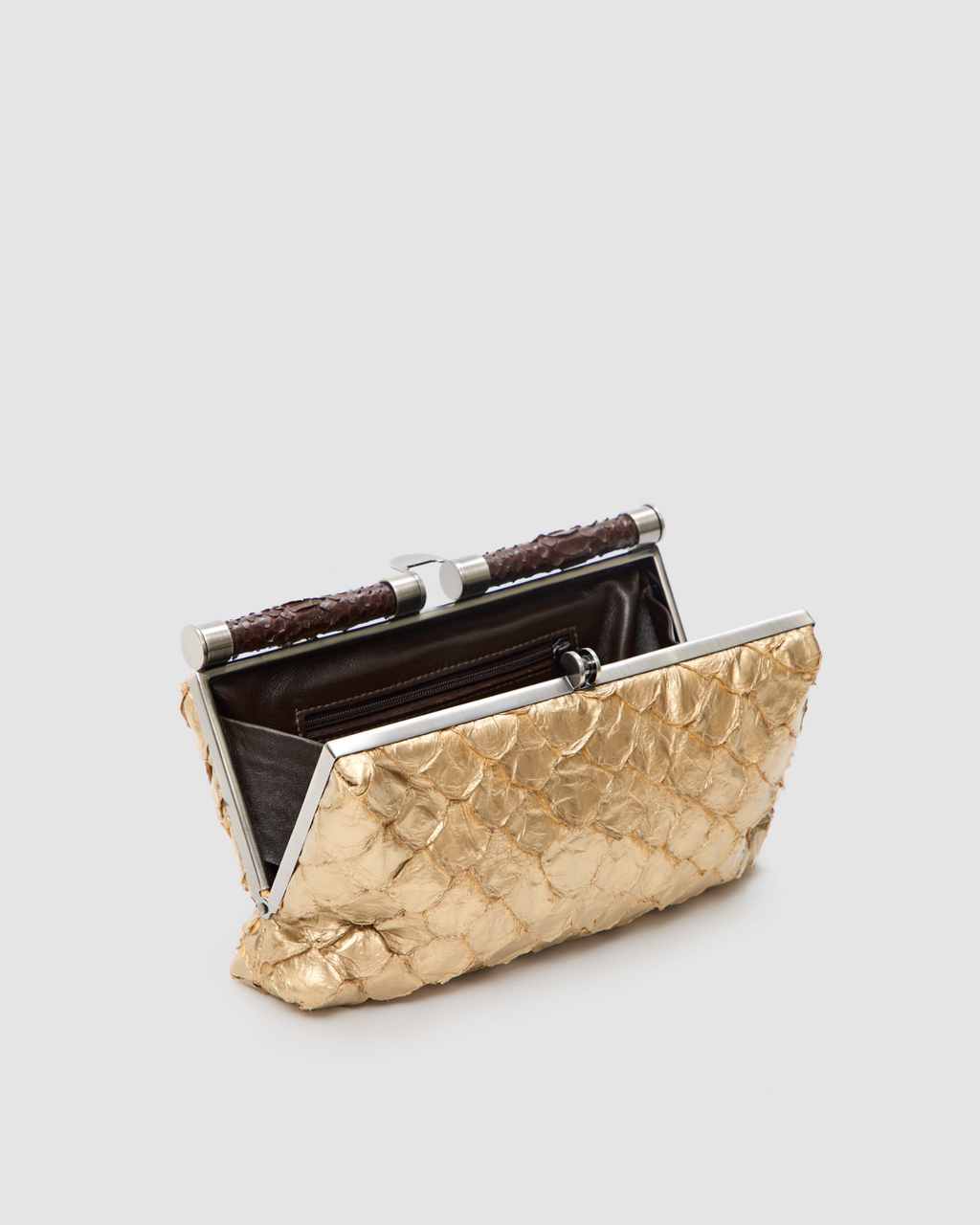Clutch Ariramba Couro de Pirarucu