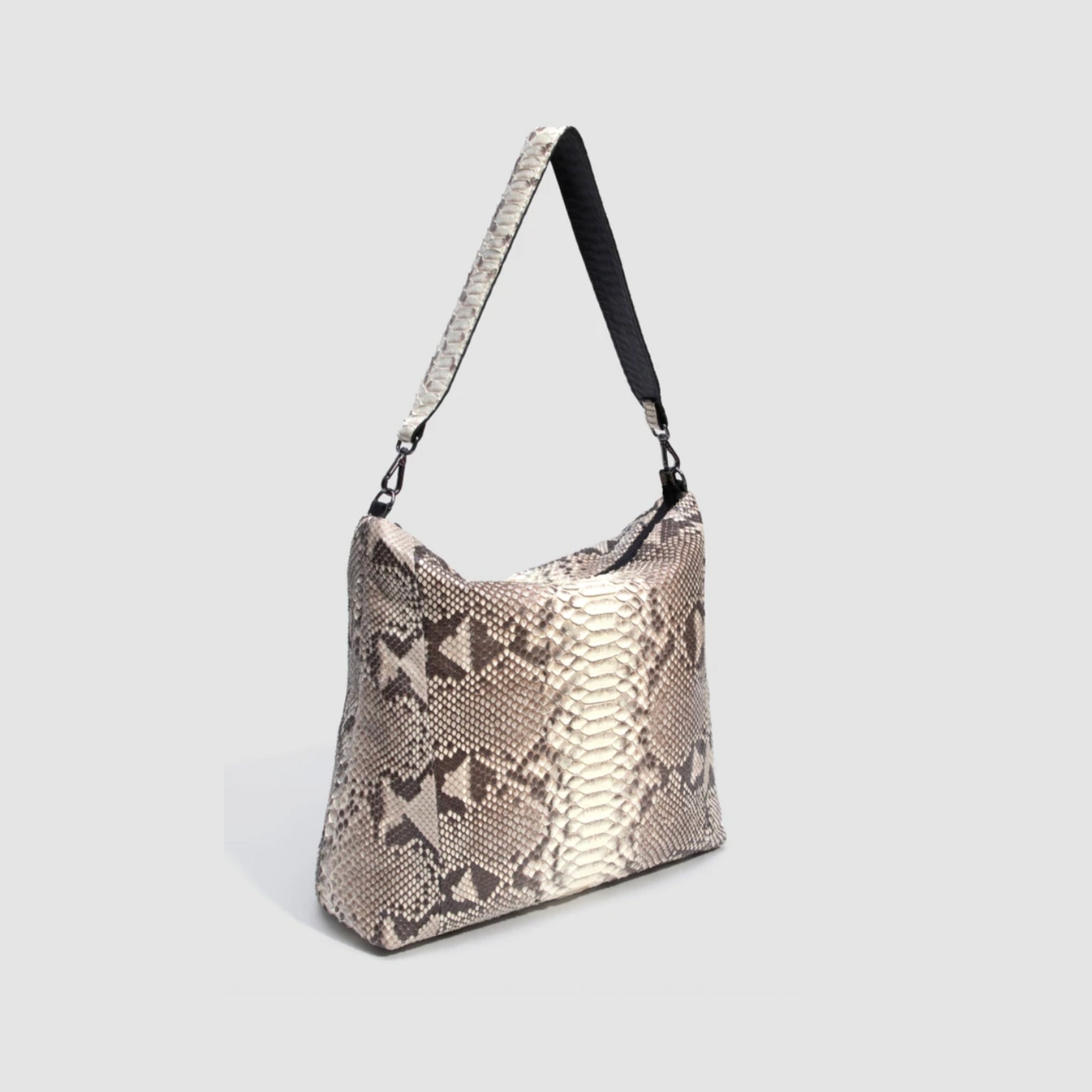 Bolsa Mochila Cumbaru Couro Python