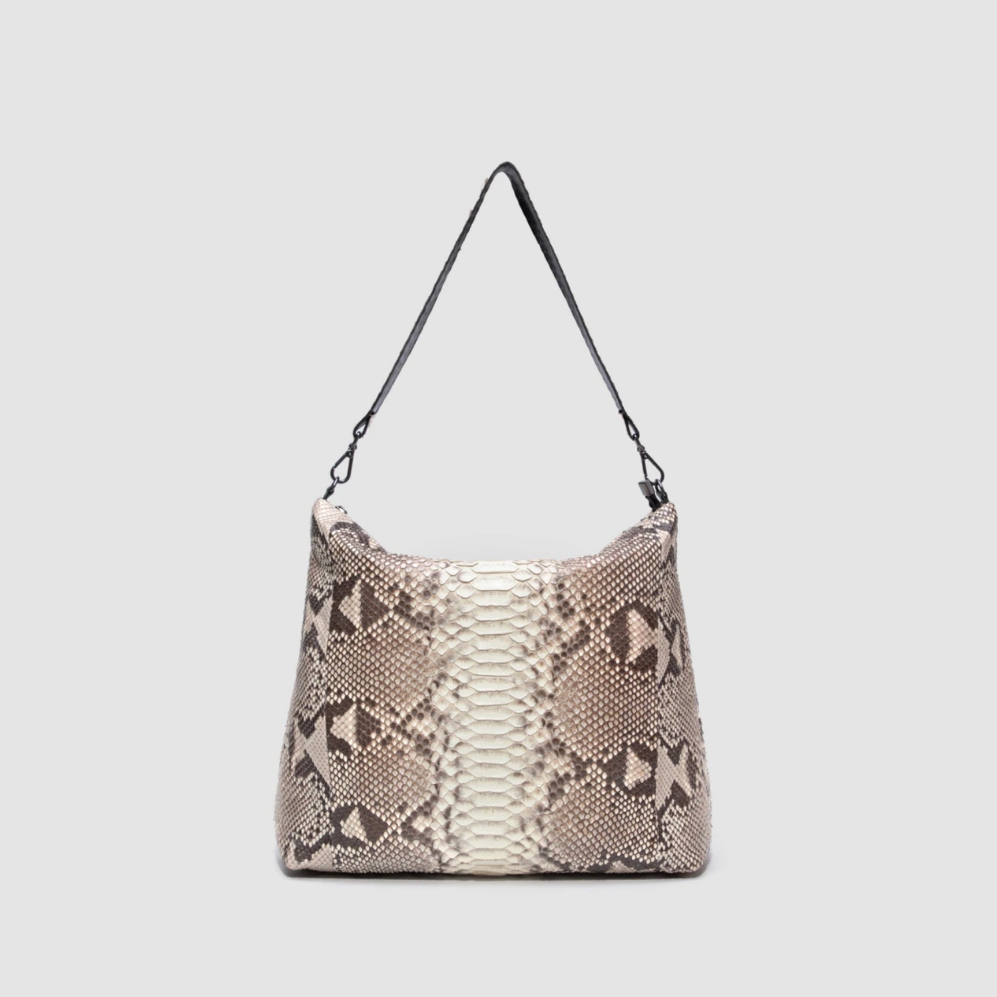 Bolsa Mochila Cumbaru Couro Python