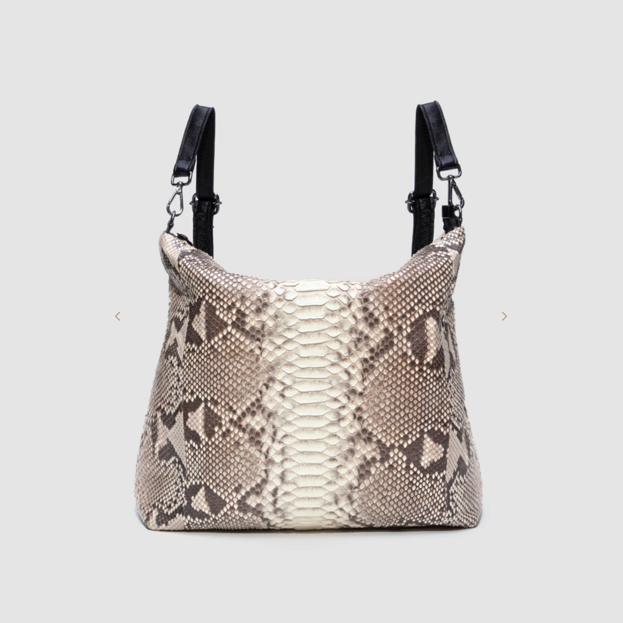 Bolsa Mochila Cumbaru Couro Python