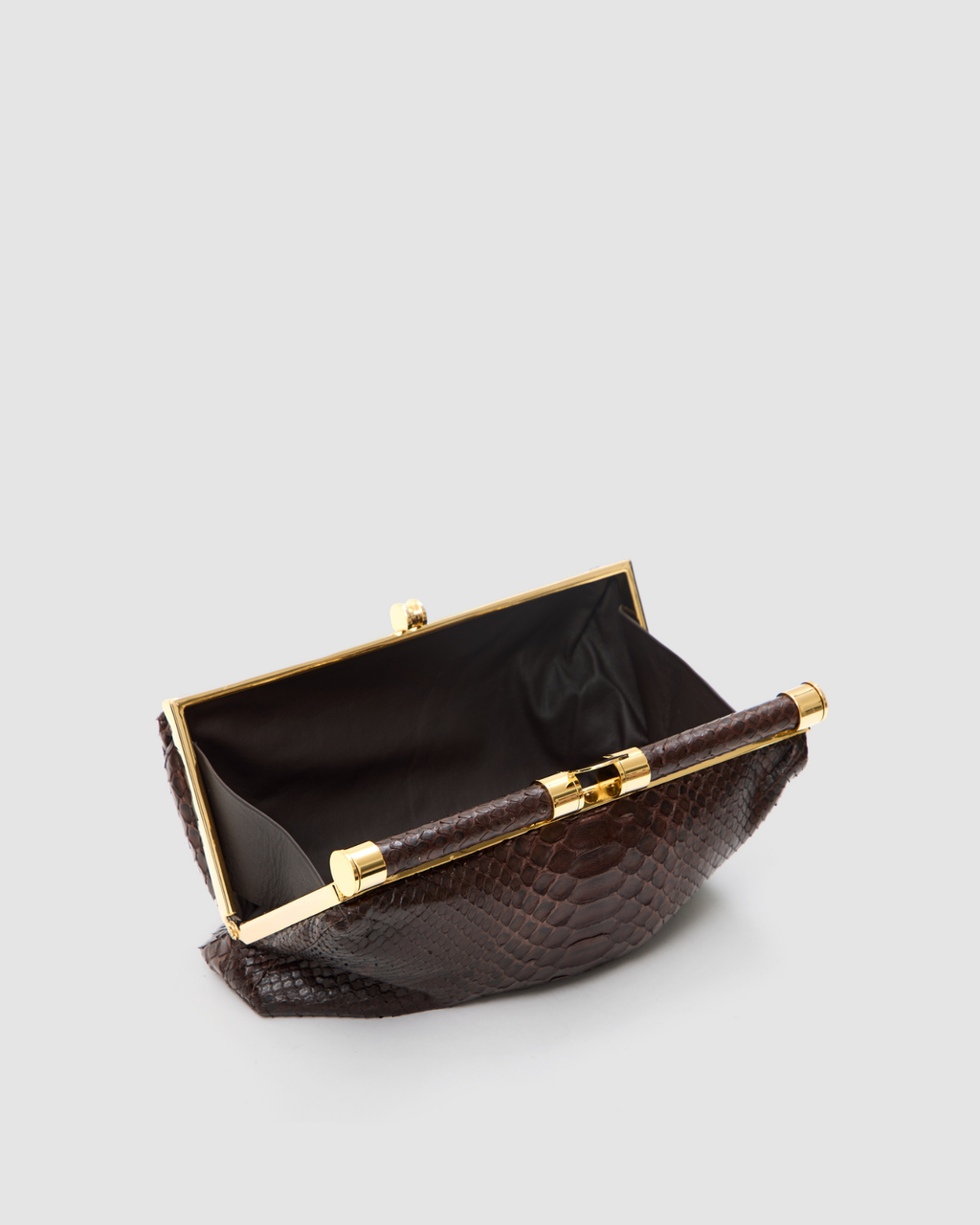 Clutch Ariramba Mix Couros de Python e Arraia