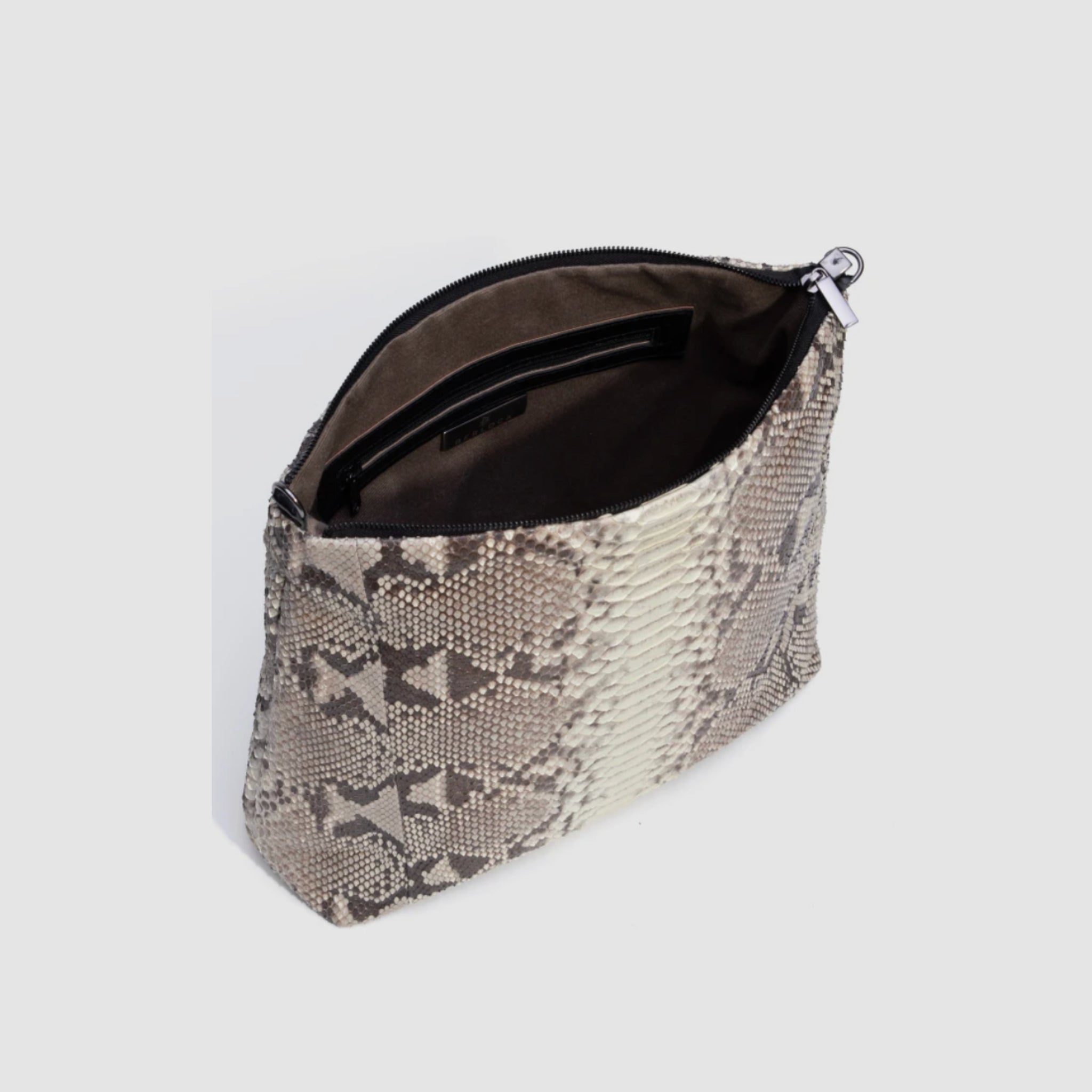 Bolsa Mochila Cumbaru Couro Python