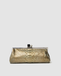 Clutch Mutum Couro Python