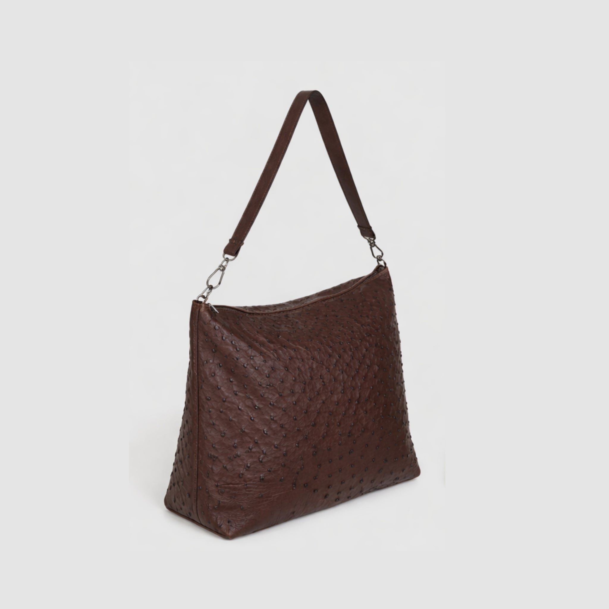 Bolsa Mochila Cumbaru Couro Avestruz