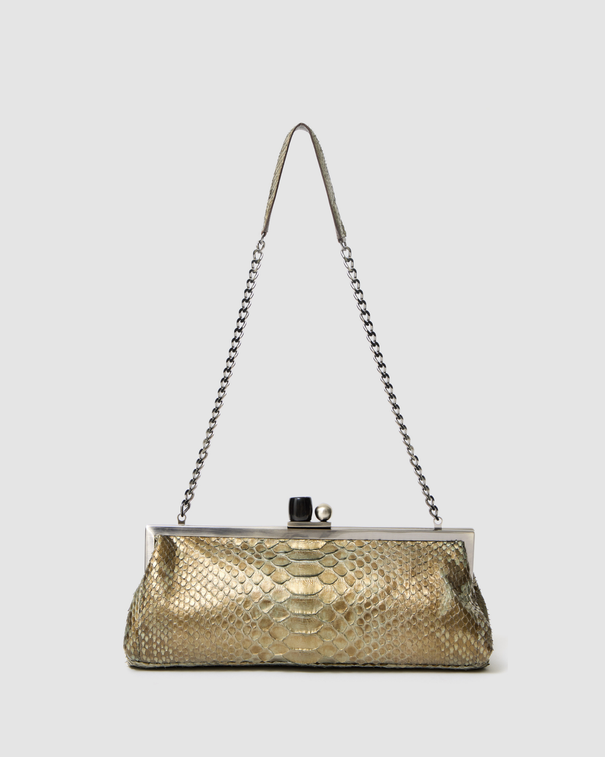 Clutch Mutum Couro Python