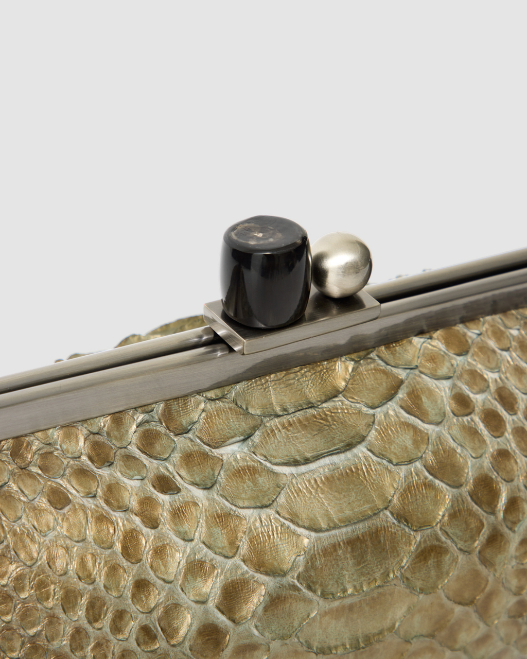 Clutch Mutum Couro Python