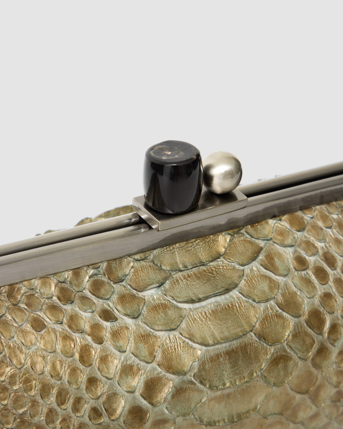 Clutch Mutum Couro Python
