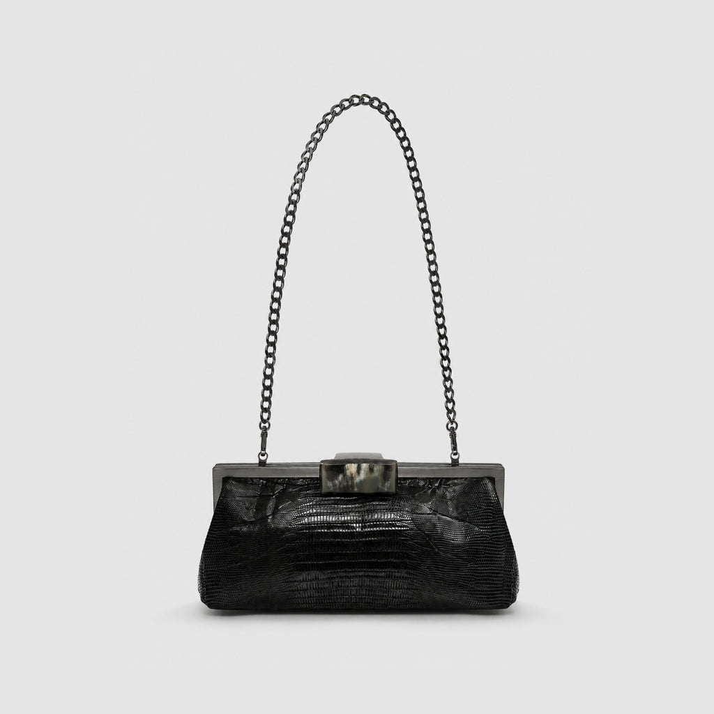 Clutch Cotijuba Couro Lezard