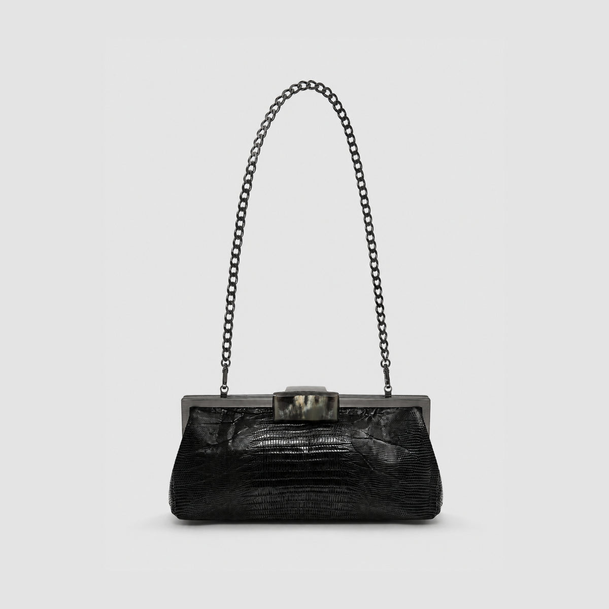 Clutch Cotijuba Couro Lezard