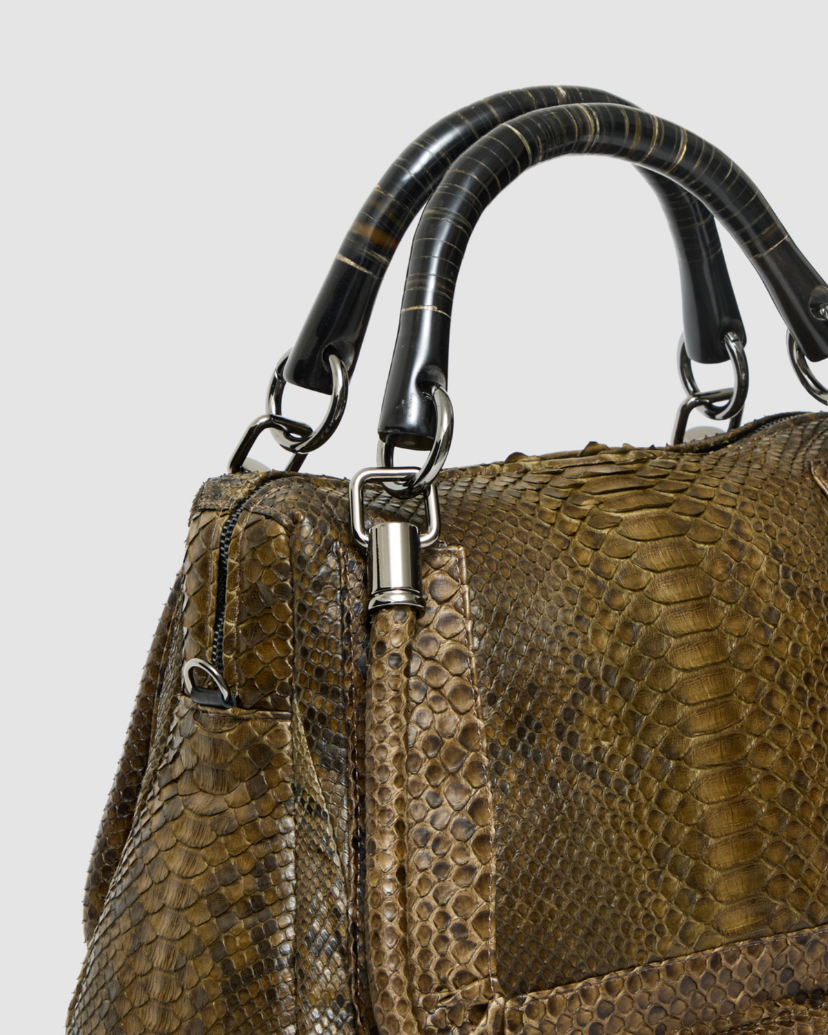 Bolsa Maú Couro Python