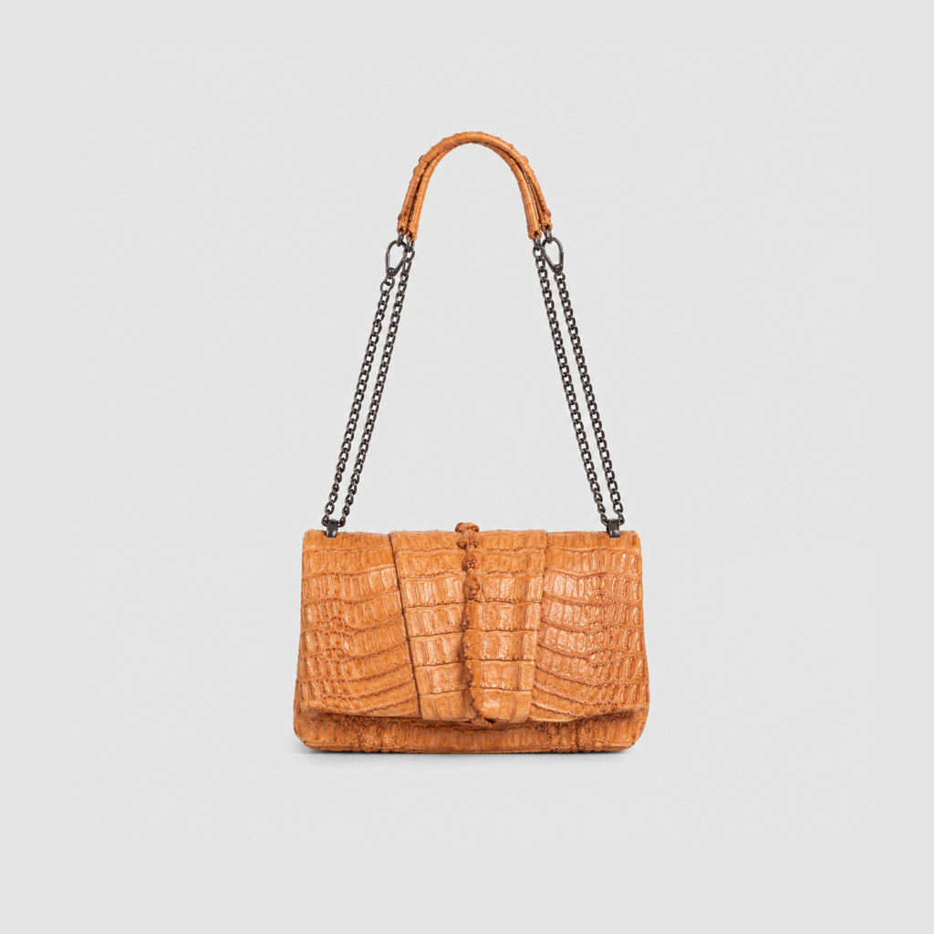 Bolsa Paricá Couro Jacaré