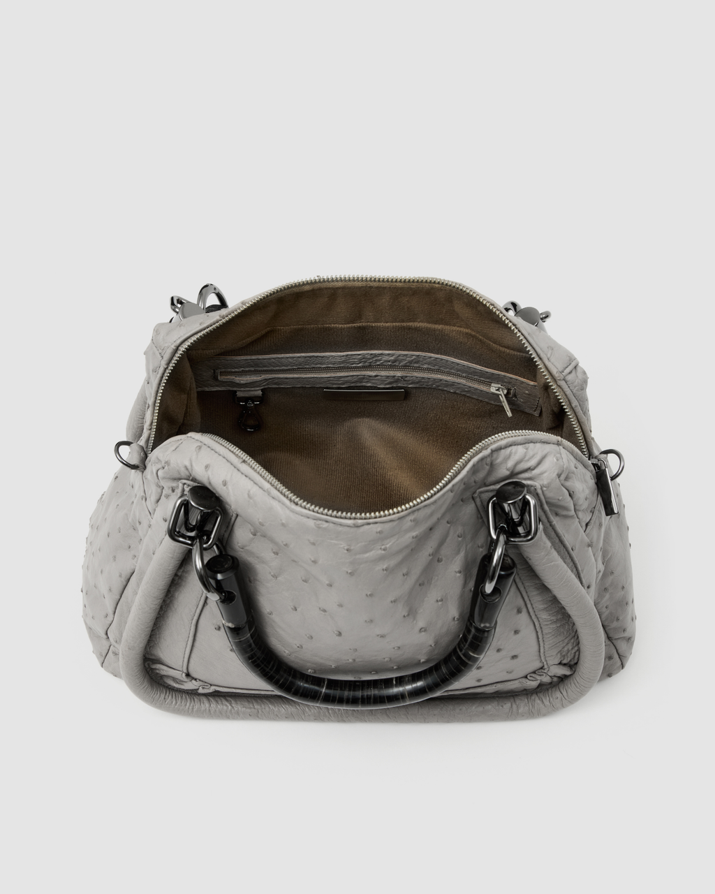 Bolsa Maú Couro Avestruz