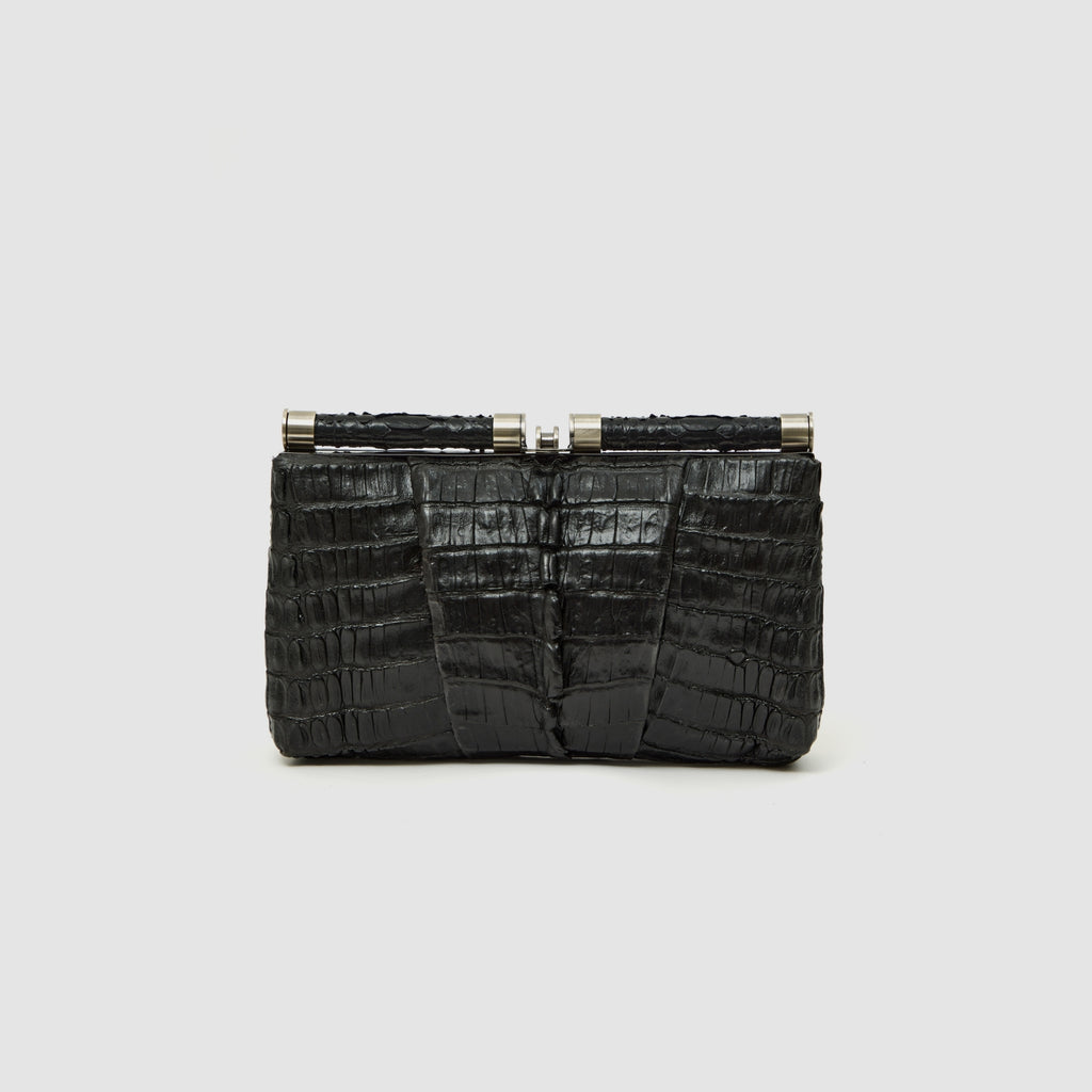 Clutch Ariramba Couro de Jacaré