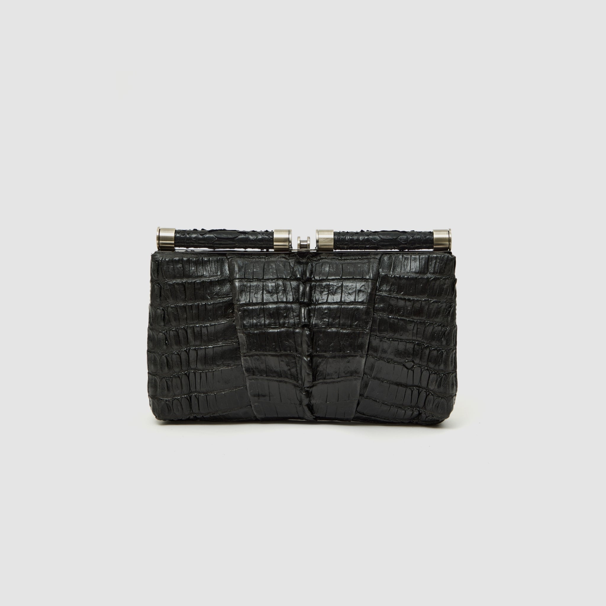Clutch Ariramba Couro de Jacaré
