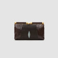 Clutch Ariramba Mix Couros de Python e Arraia