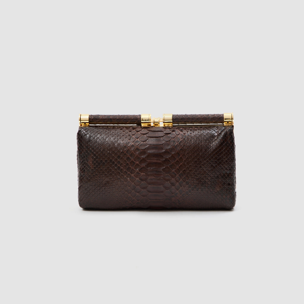 Clutch Ariramba Mix Couros de Python e Arraia