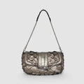 Bolsa Tuane Couro Python e Pirarucu