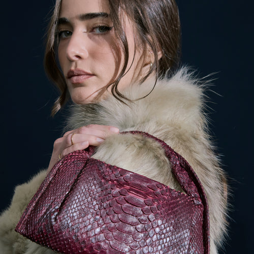 Bolsa Harpia Petit Couro Python