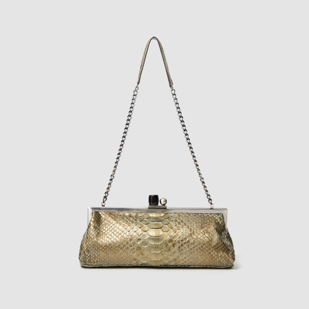 Clutch Mutum Couro Python