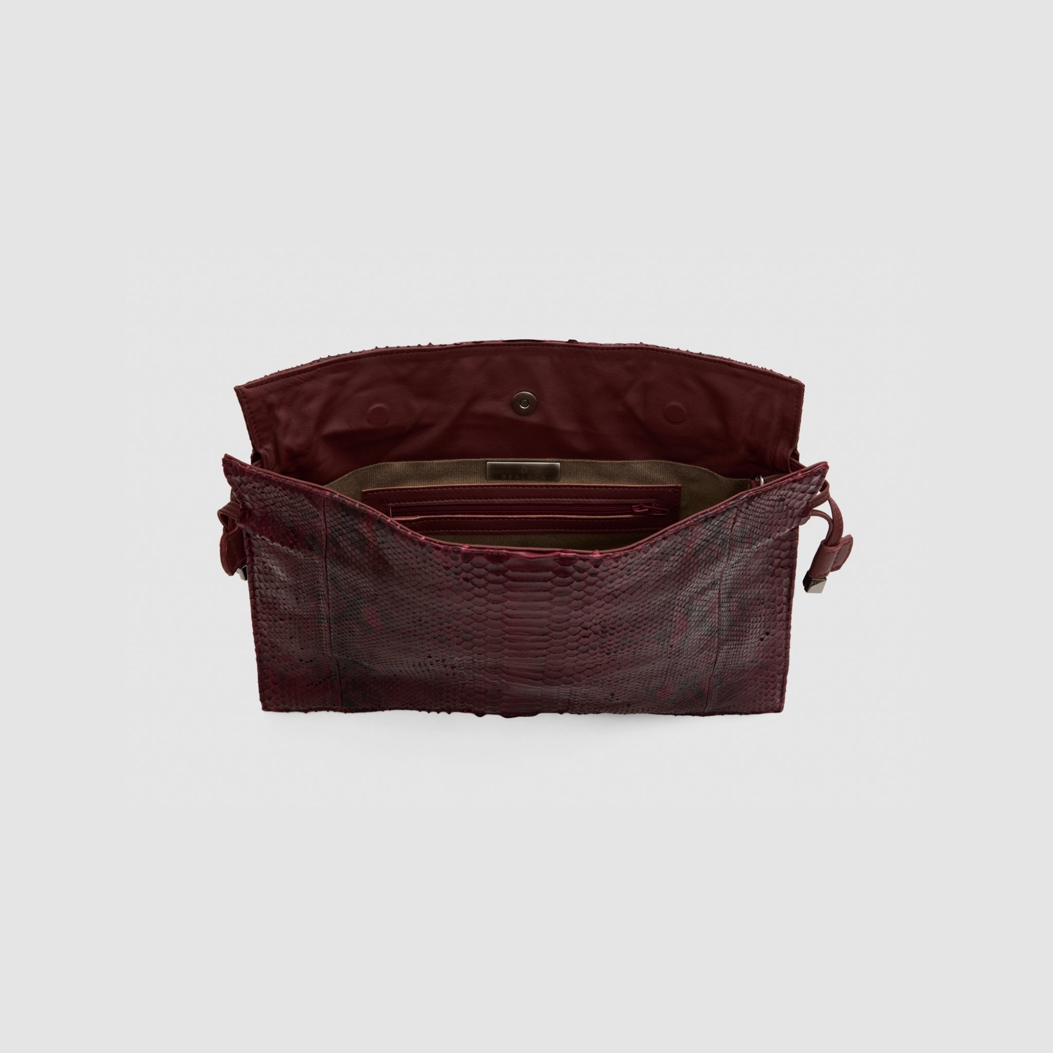 Bolsa Nina Couro Python