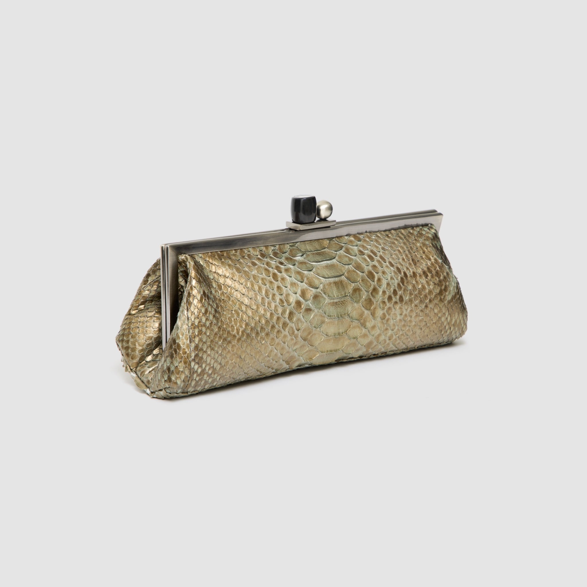Clutch Mutum Couro Python