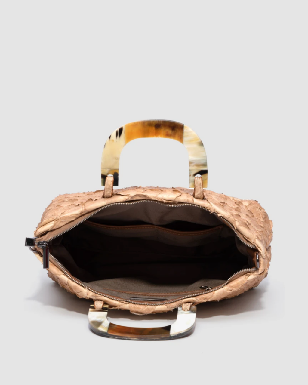 Bolsa Itiquira Couro Pirarucu