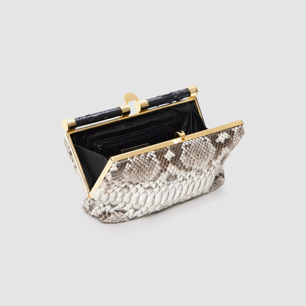 Clutch Ariramba Couro Python