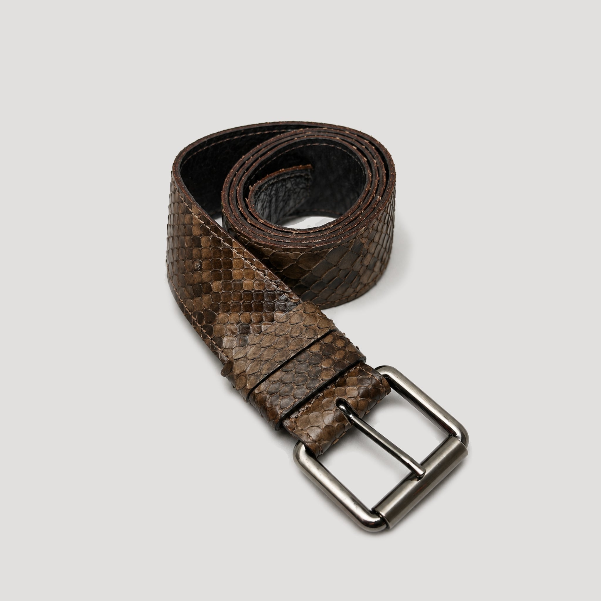 Cinto Clássico Couro Python