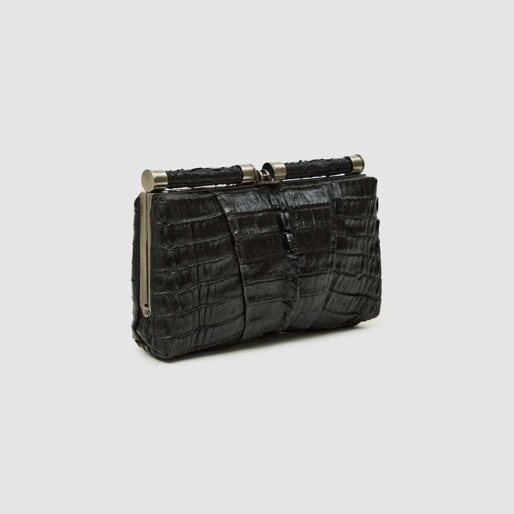 Clutch Ariramba Couro de Jacaré