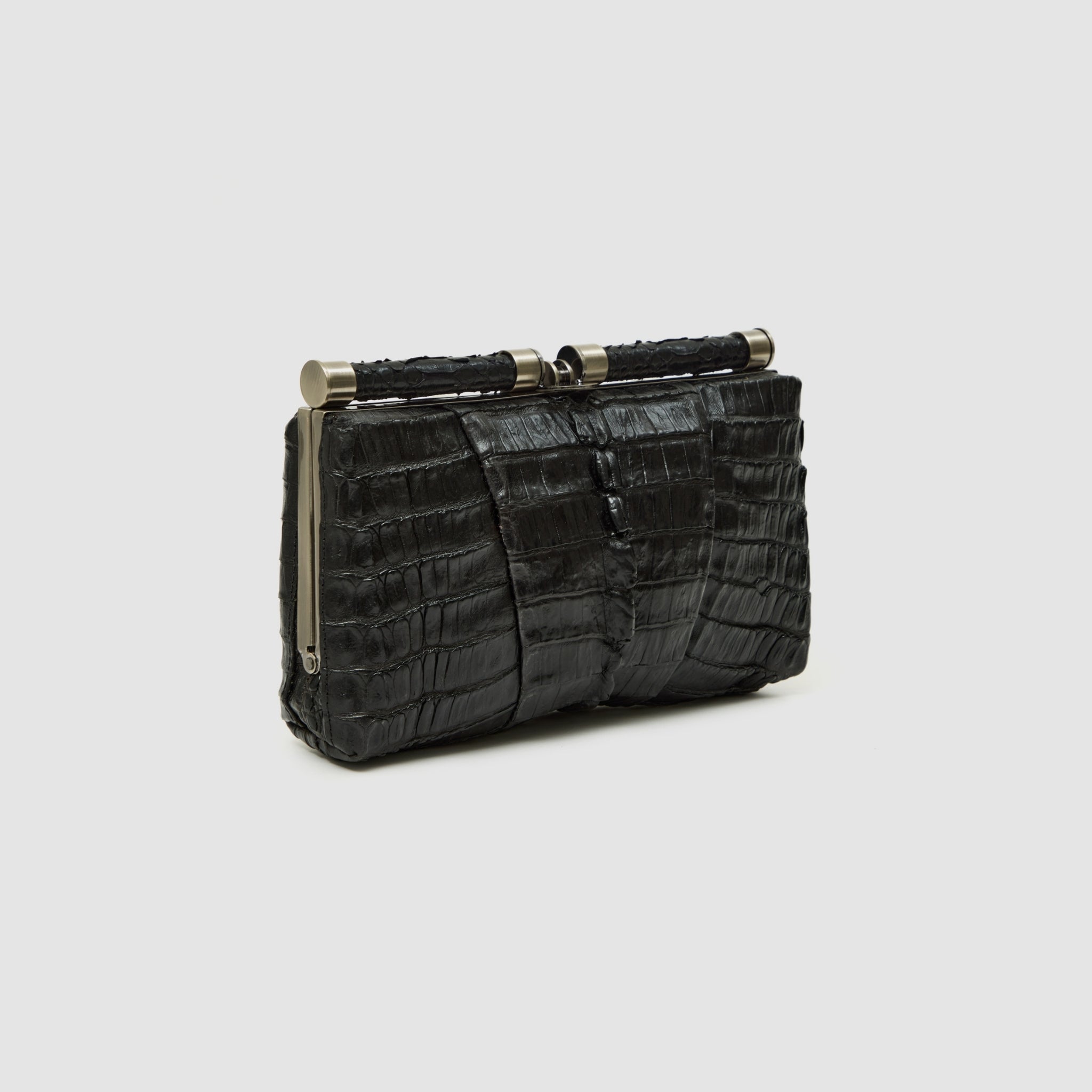 Clutch Ariramba Couro de Jacaré