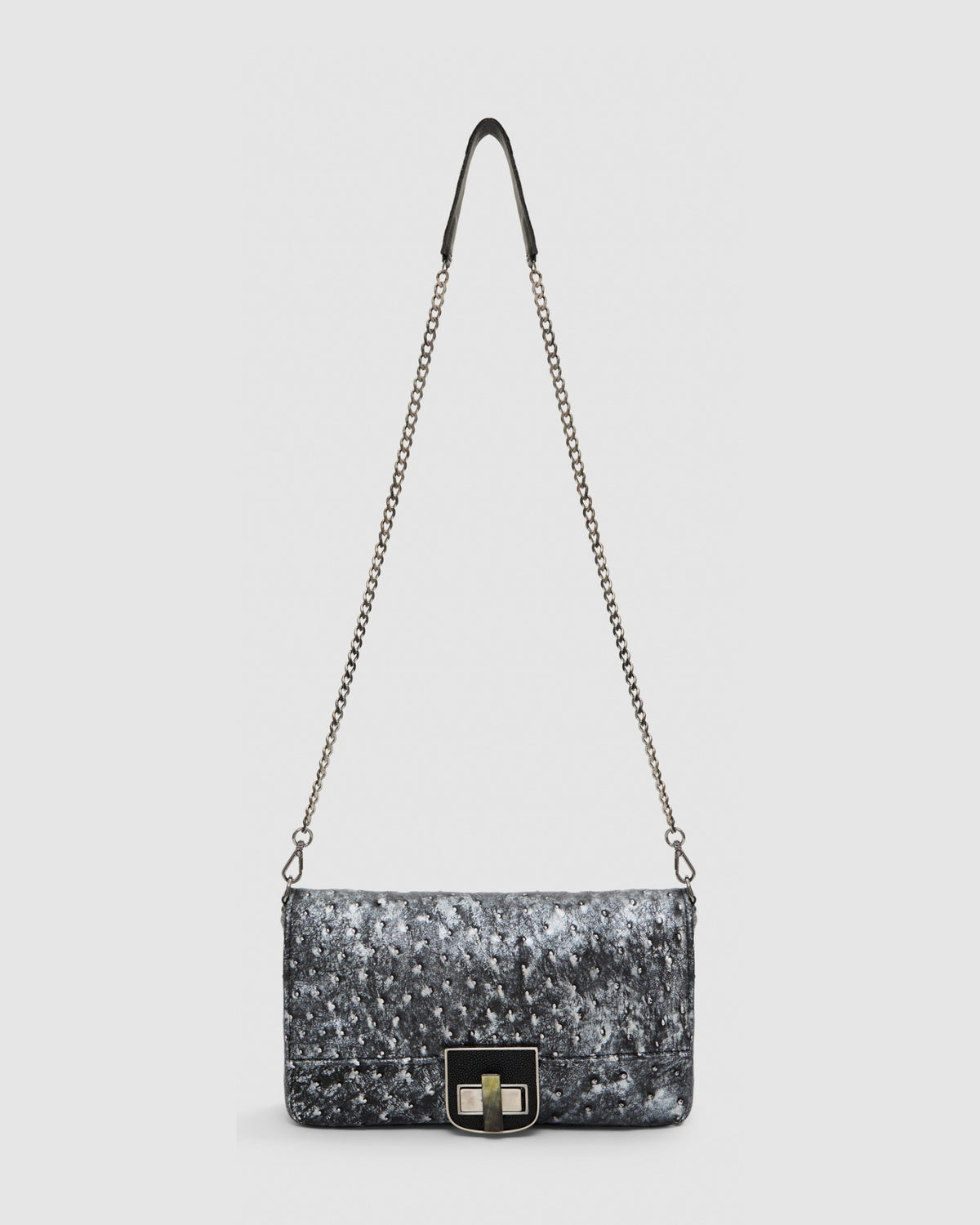 Bolsa Dalí Couro Avestruz