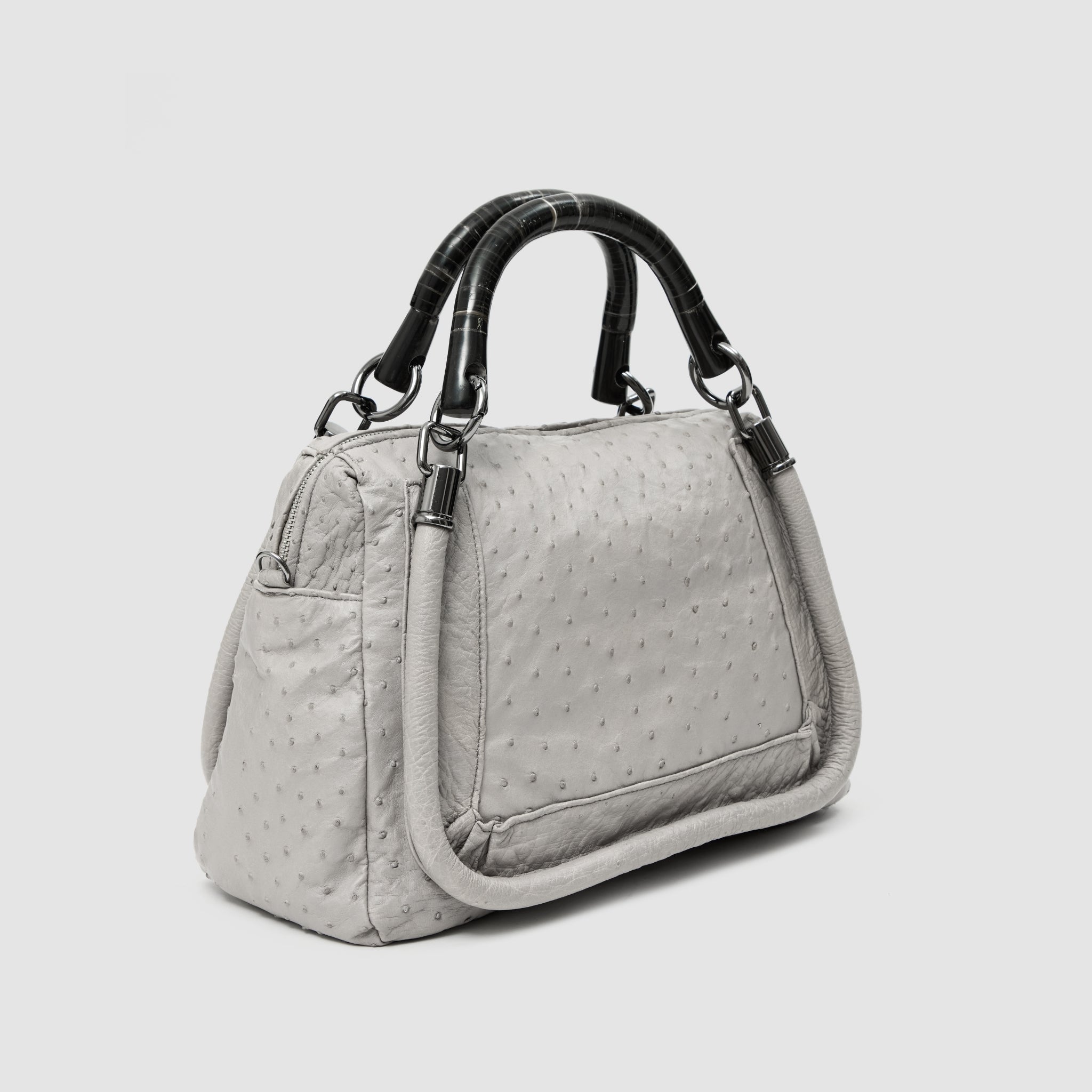 Bolsa Maú Couro Avestruz