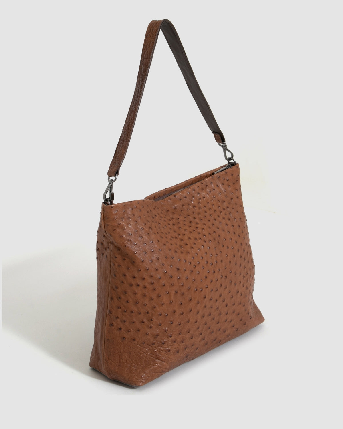 Bolsa Mochila Cumbaru Couro Avestruz