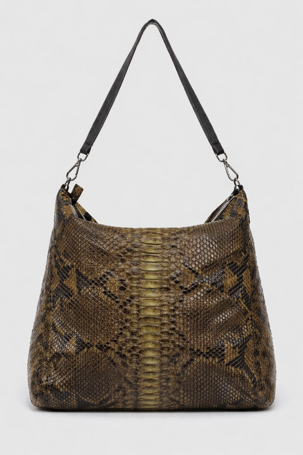 Bolsa Mochila Cumbaru Couro Python