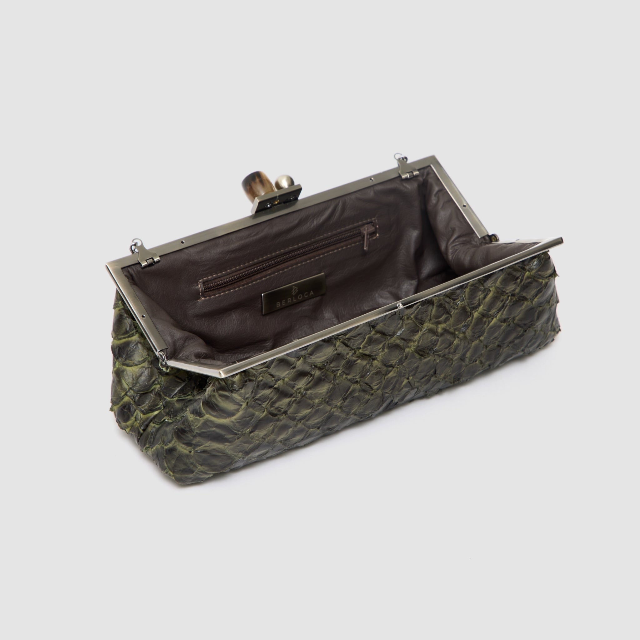 Clutch Mutum Couro Pirarucu