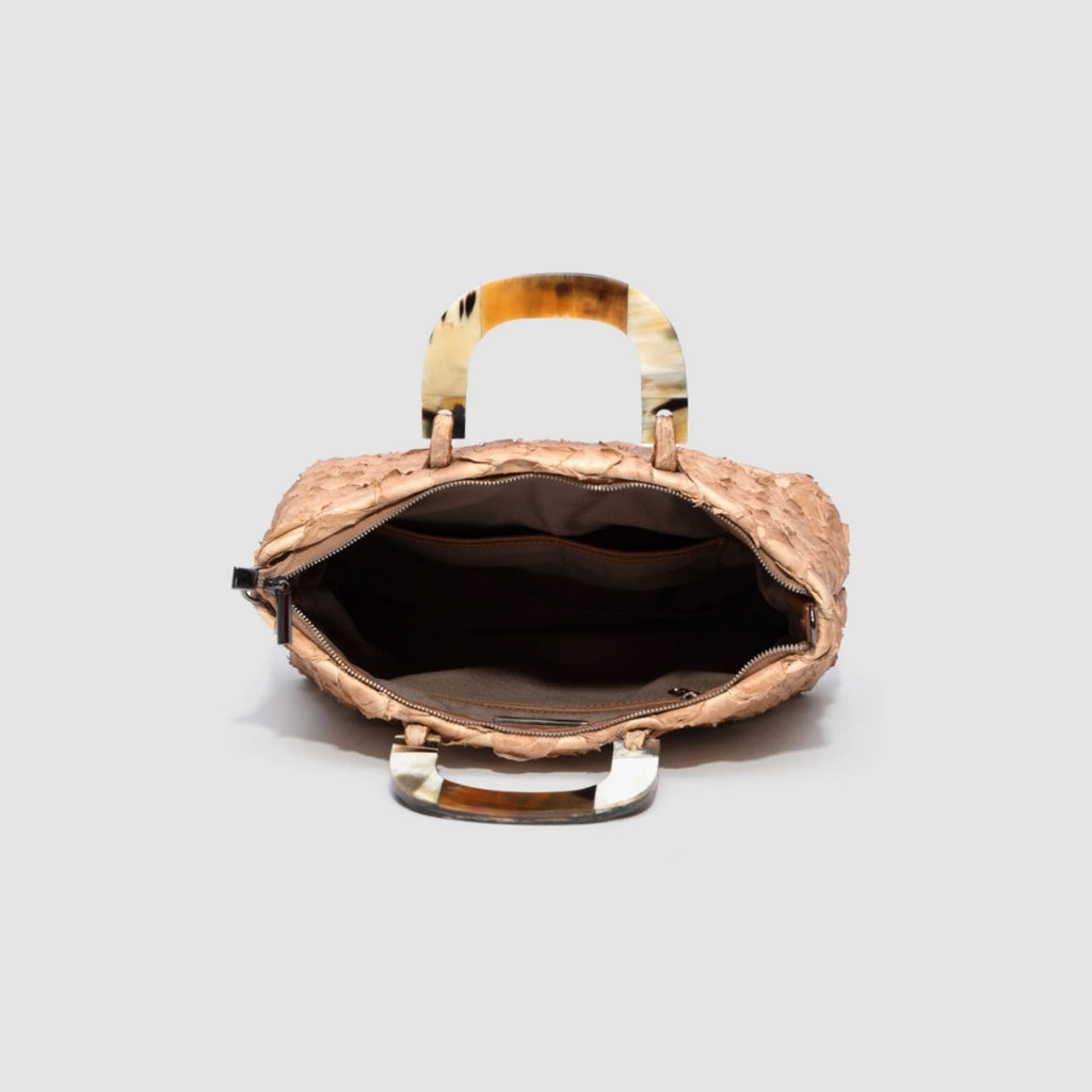 Bolsa Itiquira Couro Pirarucu