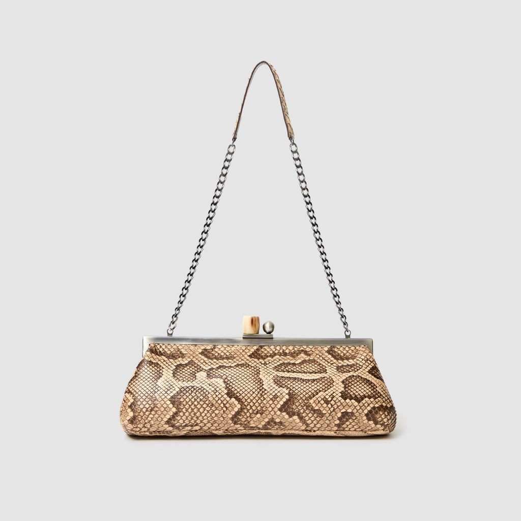 Clutch Mutum Couro Python Moluro