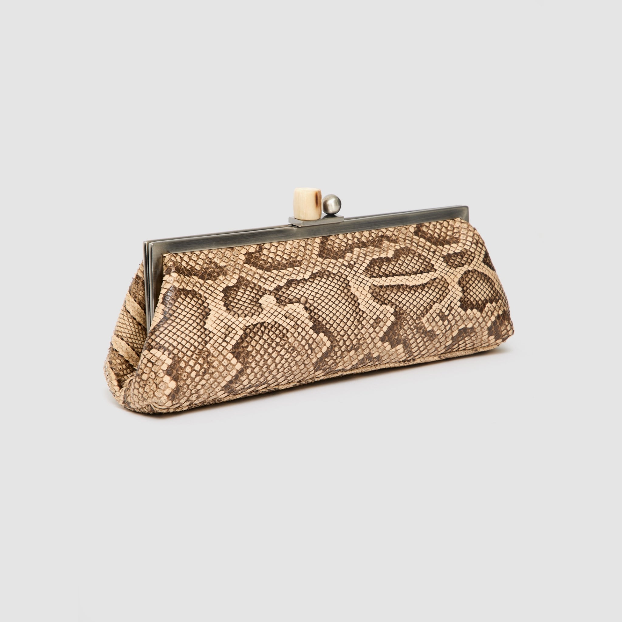 Clutch Mutum Couro Python Moluro