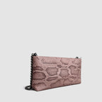 Bolsa Flora Couro Python Moluro