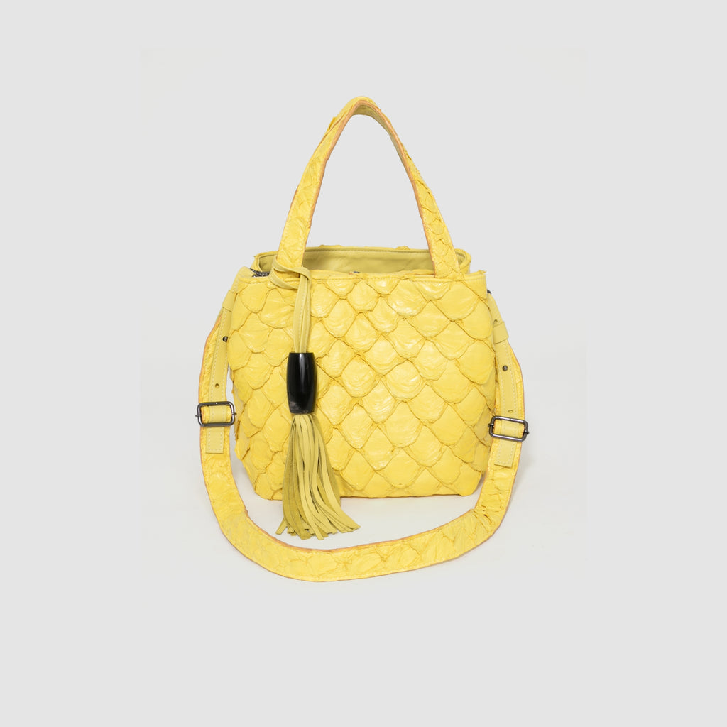 Bolsa Cupuaçu Couro Pirarucu