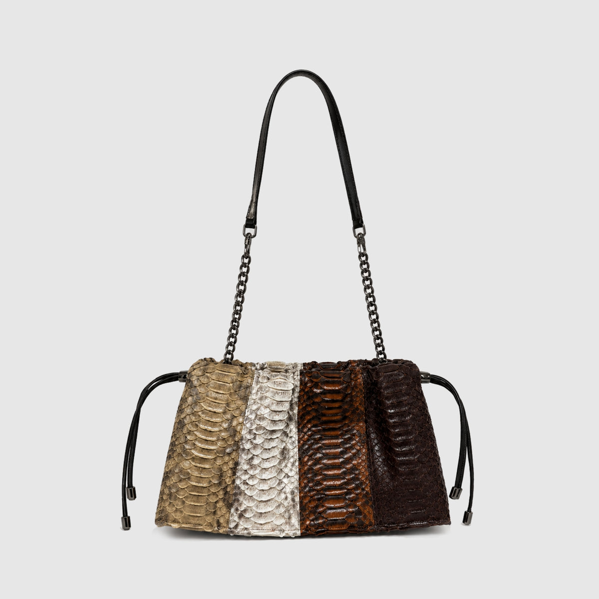 Bolsa Vinci Couro Python Mix