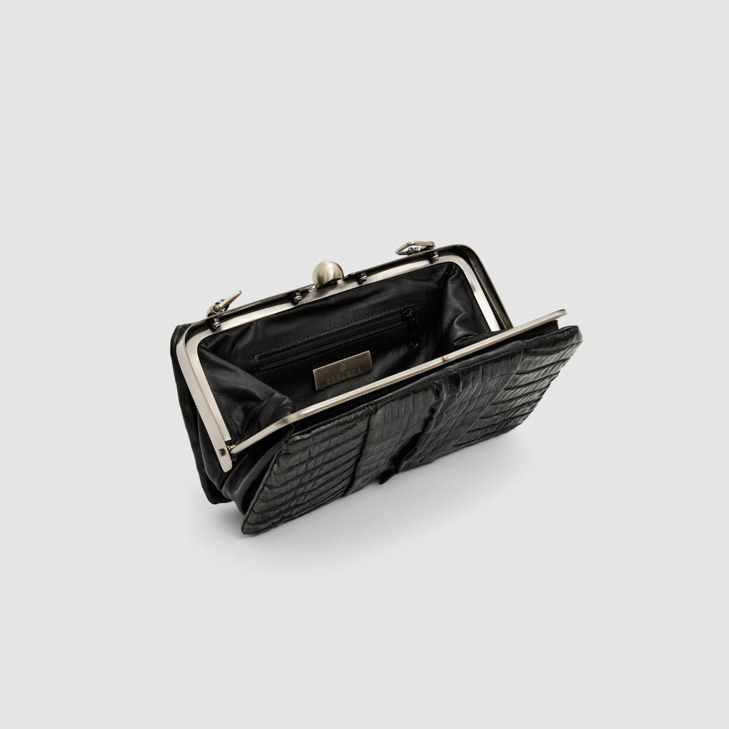 Clutch Ìris Couro Jacaré