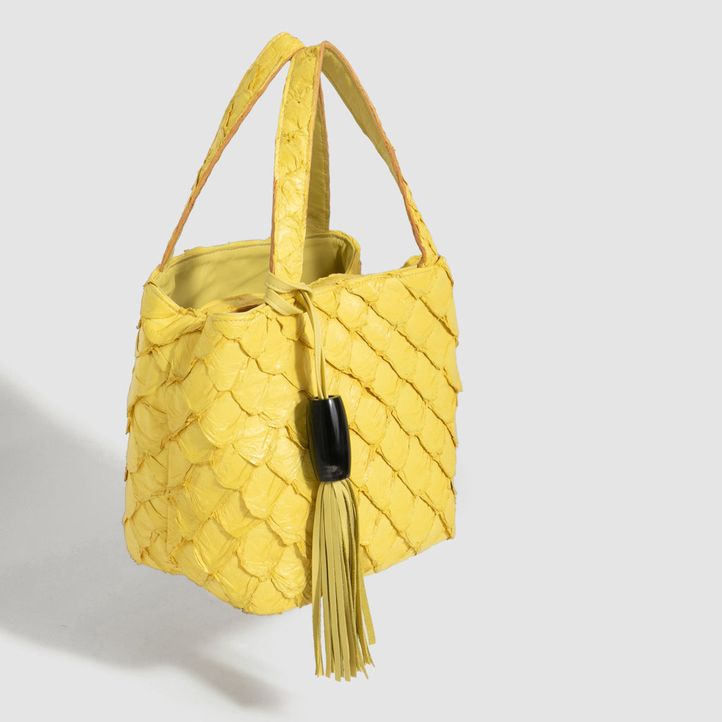Bolsa Cupuaçu Couro Pirarucu