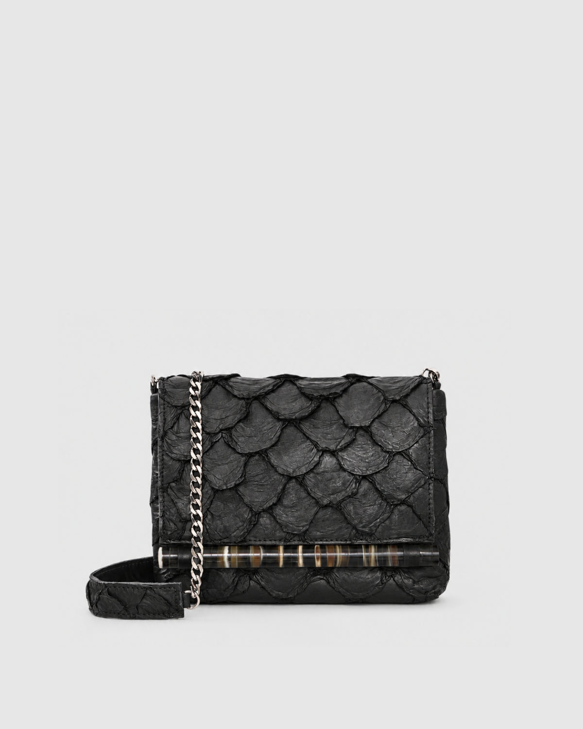 Bolsa Braúna Couro Pirarucu