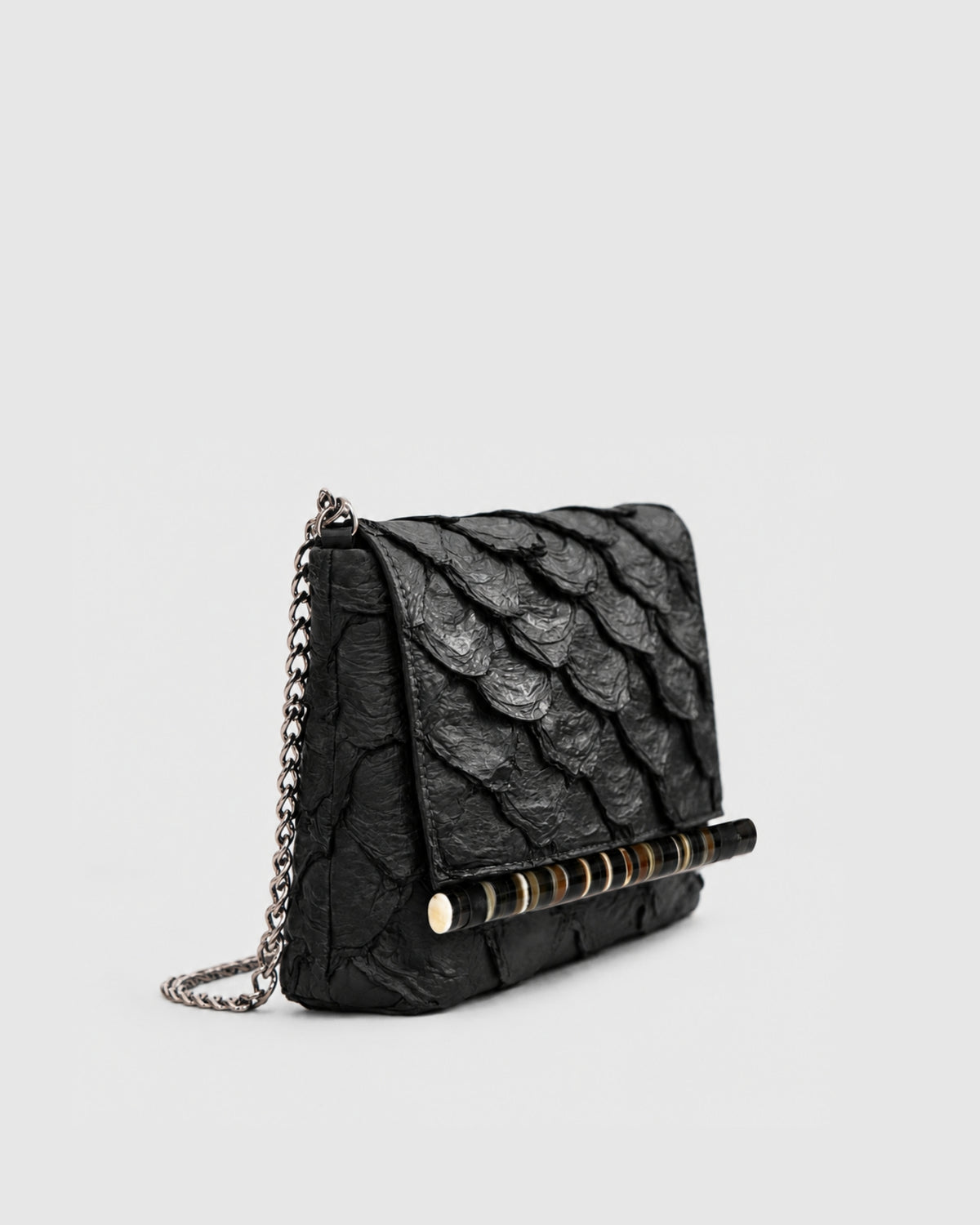 Bolsa Braúna Couro Pirarucu