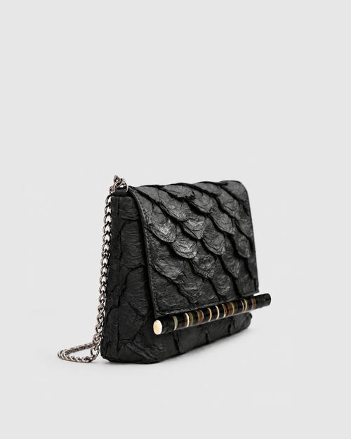 Bolsa Braúna Couro Pirarucu